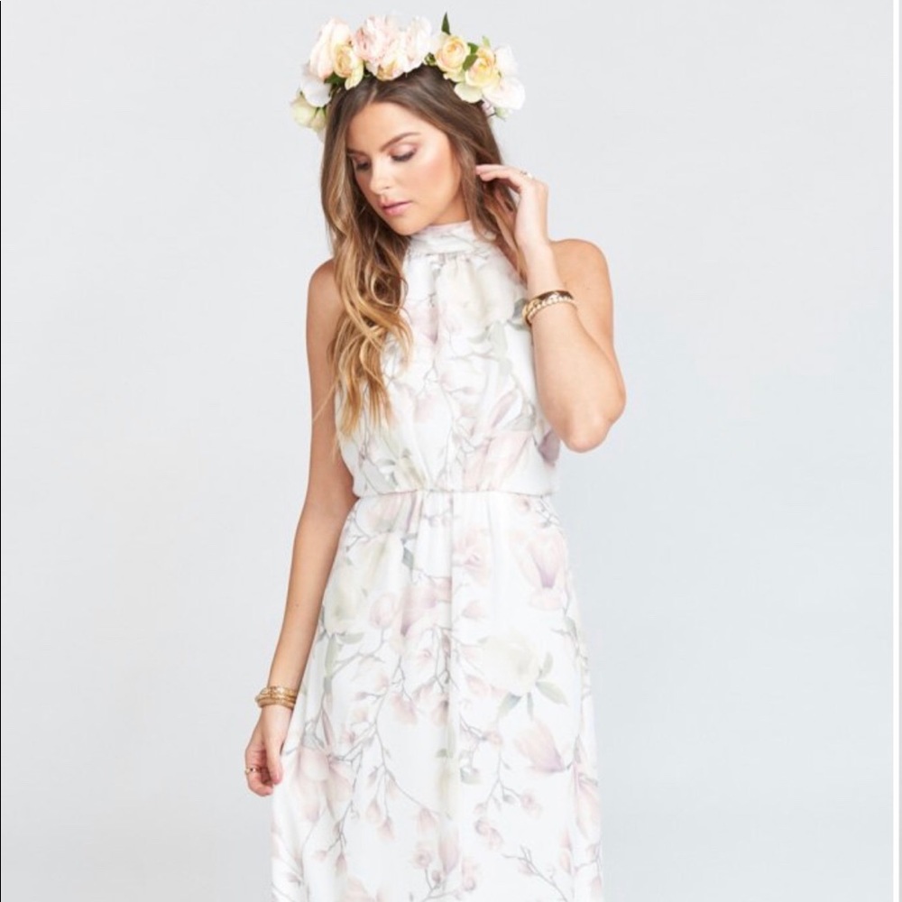 Show Me Your Mumu Collette Collar Bridesmaid Dress